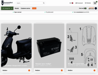 retroscooteronderdelen.nl screenshot