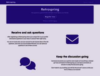 retrospring.net screenshot