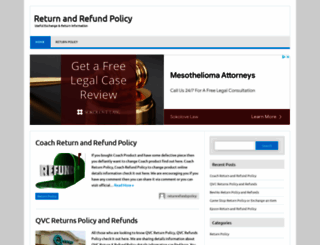 returnrefundspolicy.com screenshot