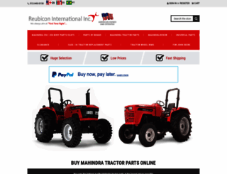 reubicontractorparts.com screenshot