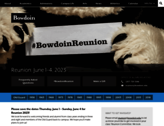 reunion.bowdoin.edu screenshot