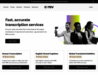 rev.com screenshot