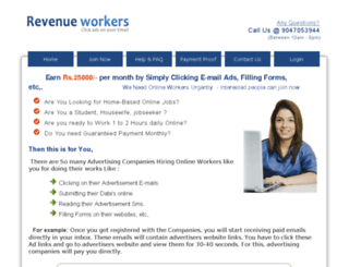 revenueworkers.in screenshot