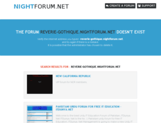 reverie-gothique.nightforum.net screenshot