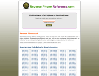 reverse-phone-reference.com screenshot