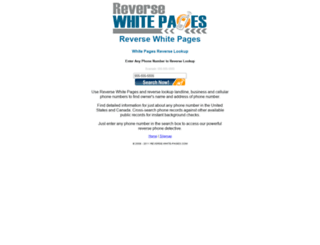 reverse-white-pages.com screenshot
