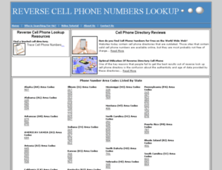 reversecellphonenumberslookup.com screenshot
