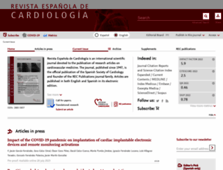 revespcardiol.org screenshot