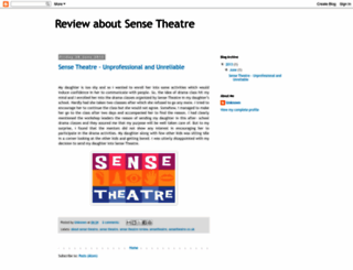 review-about-sense-theatre.blogspot.com screenshot