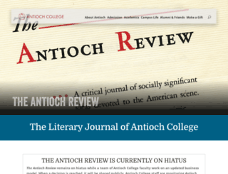 review.antiochcollege.org screenshot
