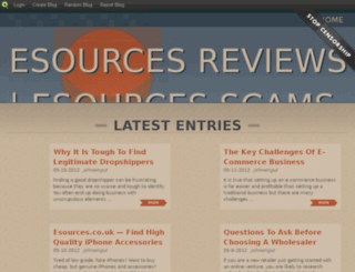 reviewesources.blog.com screenshot