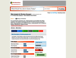 reviews.gcoupon.com.webstatdata.com screenshot