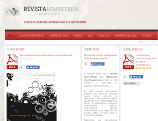 revistahemisferios.org screenshot