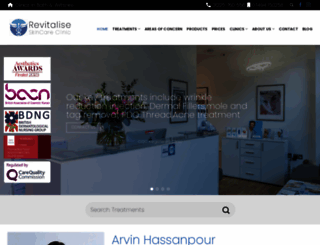 revitaliseskincareclinic.co.uk screenshot