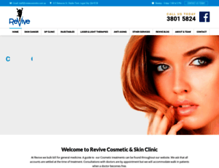 revivecosmetics.com.au screenshot