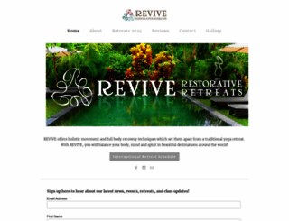 reviverestorativeretreats.com screenshot
