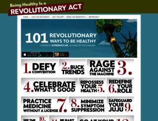 revolutionaryact.com screenshot