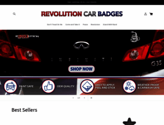 revolutioncarbadges.com screenshot