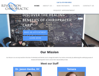 revolutionchiropracticnc.com screenshot