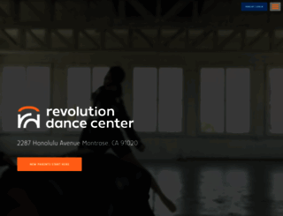 revolutiondancecenter.com screenshot