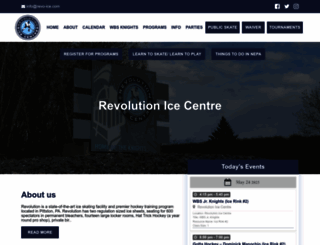 revolutionicecentre.com screenshot