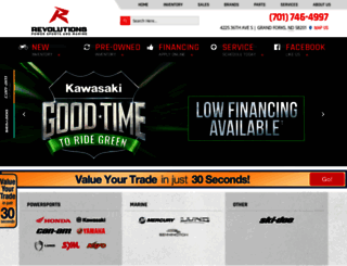 revolutionspowersports.com screenshot