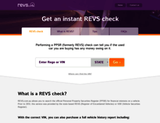 revs.com.au screenshot