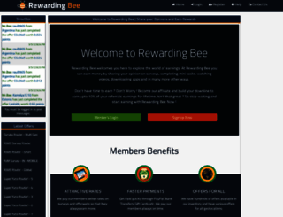 rewardingbee.com screenshot