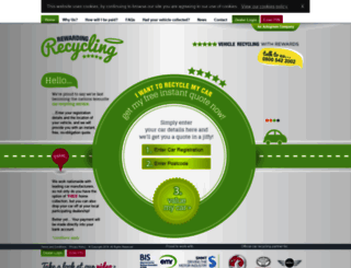 rewardingrecycling.co.uk screenshot