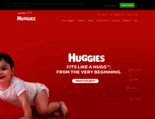 rewards.huggies.com screenshot