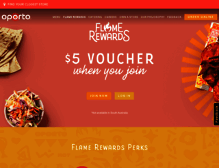 rewards.oporto.com.au screenshot