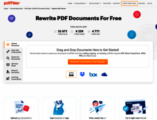 rewrite-pdf.pdffiller.com screenshot