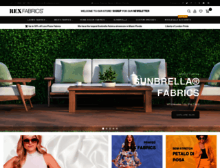 rexfabrics.com screenshot