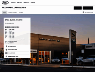 rexgorelllandrover.com.au screenshot