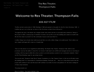 rextheaterproject.org screenshot