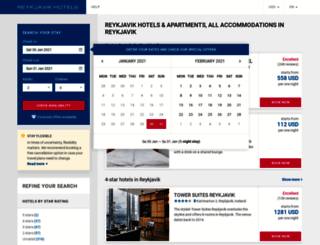 reykjavik-hotels-is.com screenshot