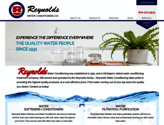 reynoldswater.com screenshot