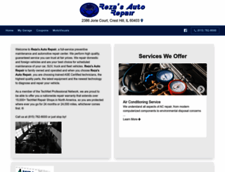 rezasautorepair.com screenshot