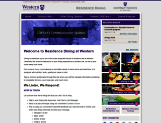 rezdining.uwo.ca screenshot