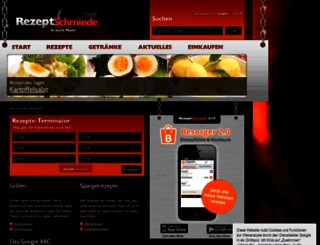 rezeptschmiede.de screenshot