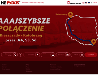 rezerwacje.neobus.pl screenshot