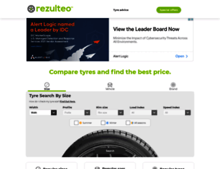rezulteo-tyres.com screenshot