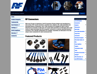 rfcoaxconnectors.com screenshot