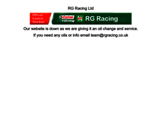 rgracing-oils.co.uk screenshot