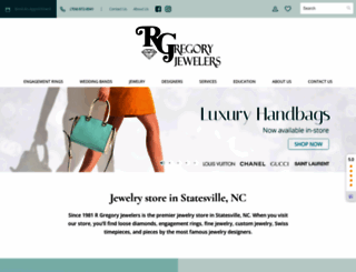 rgregoryjewelers.com screenshot