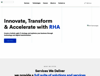 rhatechnology.com screenshot