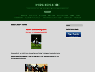 rheidol-riding-centre.co.uk screenshot
