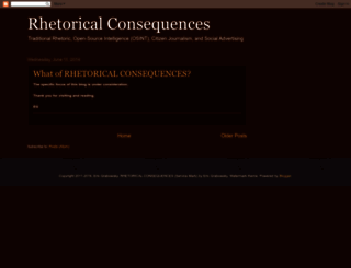 rhetoricalconsequences.com screenshot
