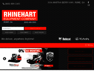 rhinehartequipment.com screenshot