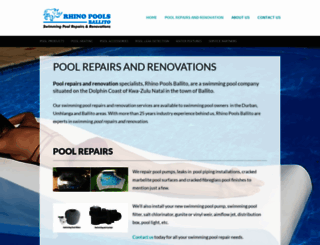 rhino-pools.co.za screenshot